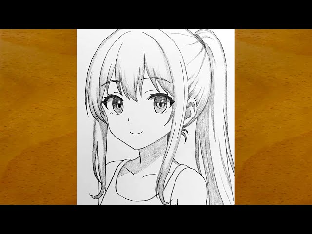 How to Draw Cute Anime Girl Face || Easy Anime Drawing Tutorial || Anime Girl Sketch Art