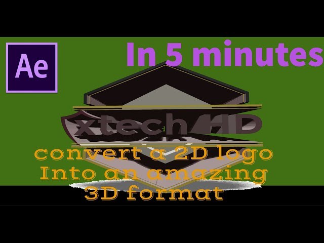 How to convert a  2D logo Into an amazing 3D format in 5 minutes