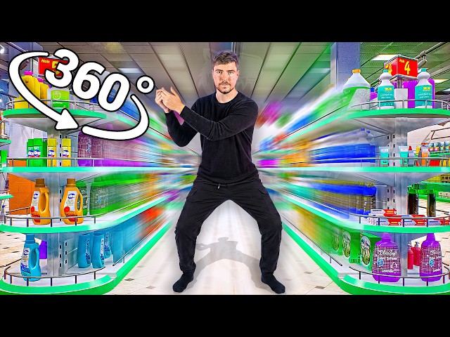 MrBeast Rizz - Supermarket in 360° Video | VR / 8K