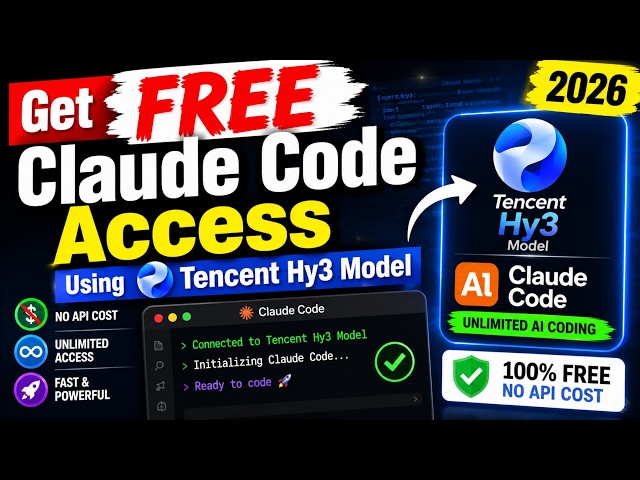 How I Use Claude Code for FREE Every Day (Tencent Hy3)