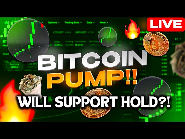 BITCOIN BACK TO 85k!!! WILL SUPPORT HOLD🧐?! LIVE CRYPTO PRICE ANALYSIS!!!
