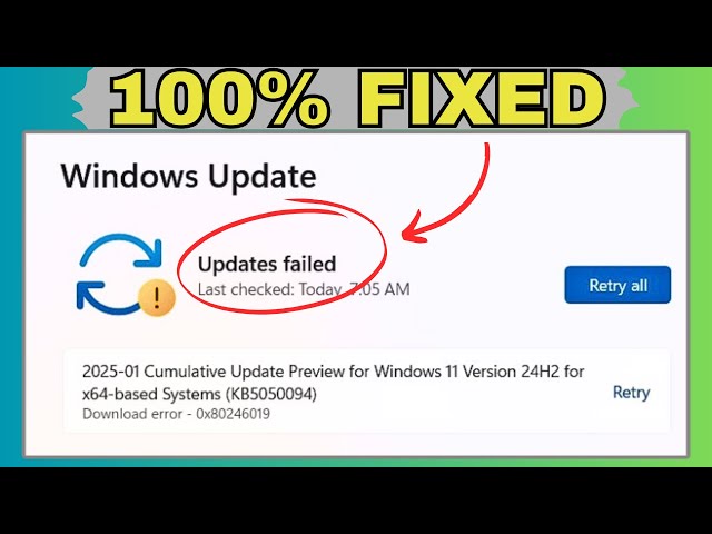 Simple Steps To Fix Windows Update Errors Fast