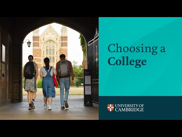 Choosing a College at Cambridge University