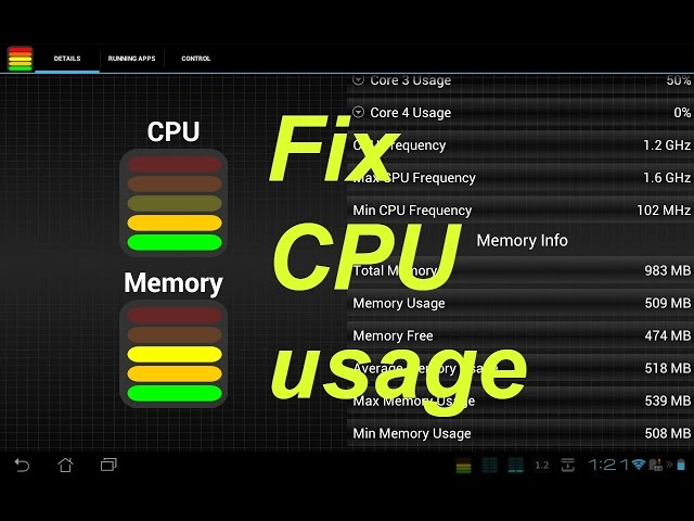 How to fix HIGH cpu usage