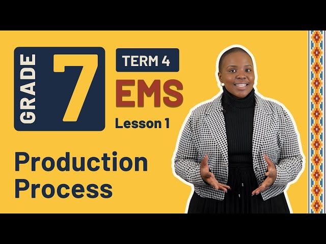 Gr7 EMS: Eco. & Entr. | Term 4 | Lesson 1 | Production Process