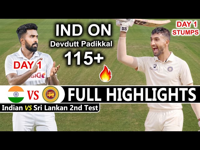 India vs Sri Lanka 2nd Test Match 2026 Day 1 Stumps Full Highlights | IND vs SL 2nd Test Day 1