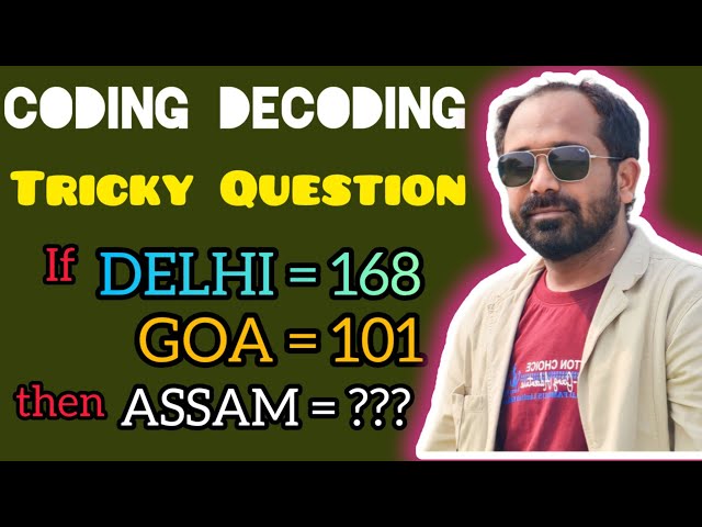 Coding Decoding Tricky Question || What is Coding and Decoding #codingdecodingtricks #reasoning