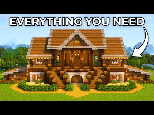Minecraft: How to Build a Survival Mansion | Tutorial🏠