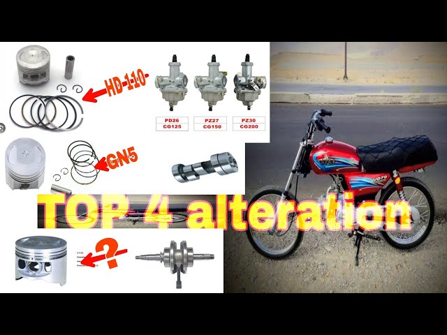 70cc bike top 4 alteration video top speed 150and160 | GN5 and HD110 and CG125 and 58 | CG125 Vs 70c