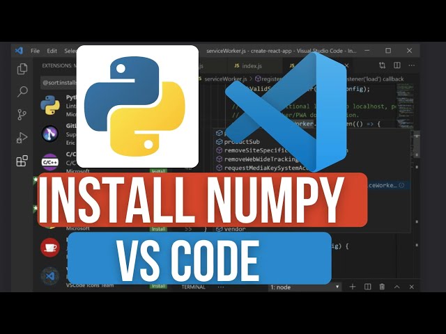 How to Install NumPy in VS Code | Fix ImportError: No Module Named NumPy