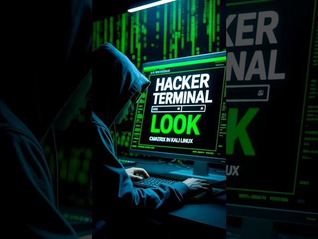Turn Kali Linux Terminal into Hacker Mode using CMatrix #kalilinux