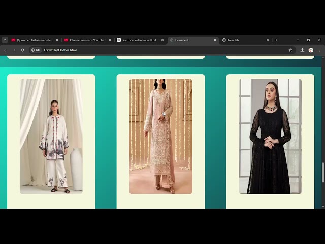women fasion websites for basic HTML , CSS ,Bootstrap