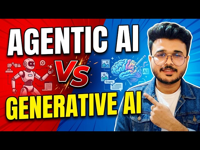 Agentic AI vs Generative AI Explained | The Future of AI Starts Here