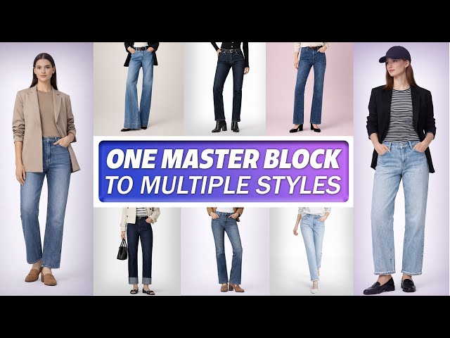 One Master Block, Endless Denim Styles | Design Faster with TUKAcad & TUKA3D