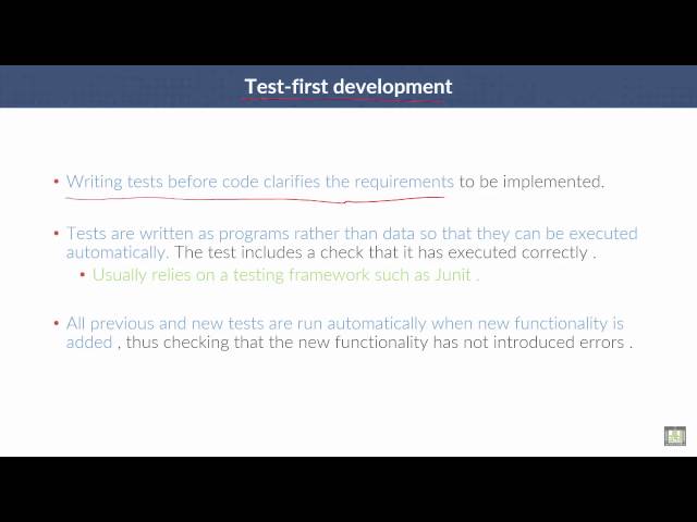 Software Engineering | C3 - L8 | Testing in XP