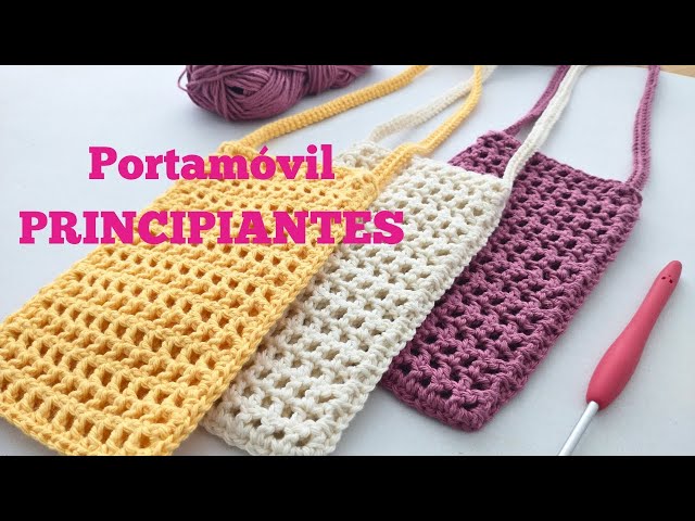 BOLSO para MÓVIL a crochet | GANCHILLO | TUTORIAL de BOLSO a CROCHET