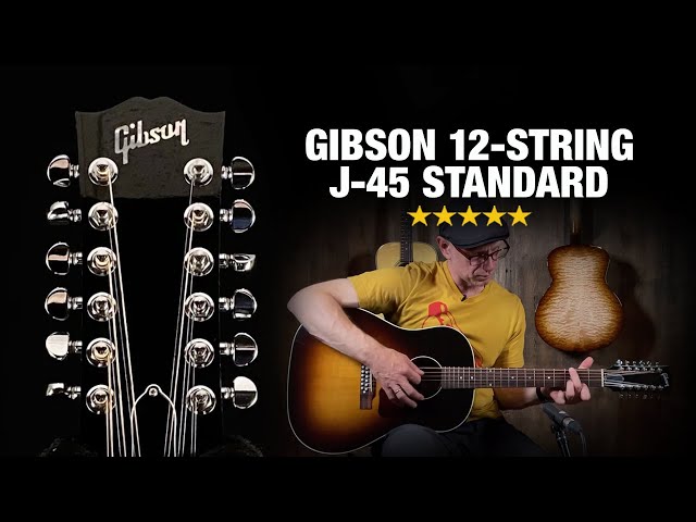 12-string Gibson J-45 Standard Acoustic Guitar