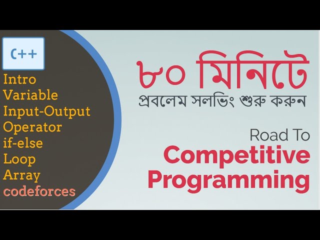 [Bangla] Road To Competitive Programming Contest in C++ | Codeforces Solve form Zero To Submission