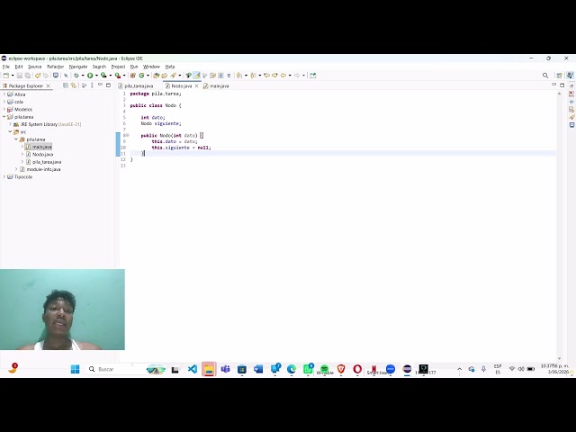 Implementación de una Pila usando Nodos en Java