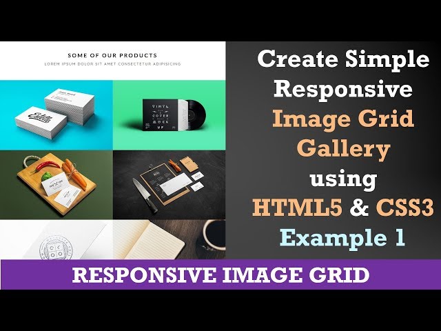 Create Responsive Image Grid Gallery using HTML5 and CSS3 | Flexbox | Example 1