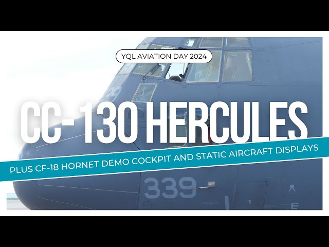 Get blown away with the CC-130 Hercules engines! YQL Aviation Day 2024