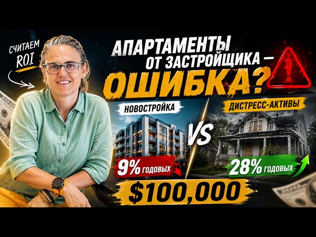 Developer Apartments — A MISTAKE? Calculating ROI: Distressed Assets vs. New Construction | $100,000