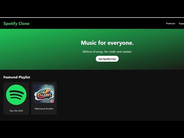 Build a Simple Spotify Web Page with HTML & CSS | Responsive Design Tutorial 🎧🔥