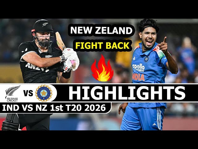 India Vs New Zealand 1st T20 Match Highlights 2026 | Ind Vs Nz