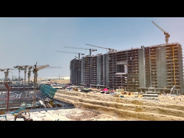 Construction update, Azizi Venice and Azizi Monaco Mansions 2025