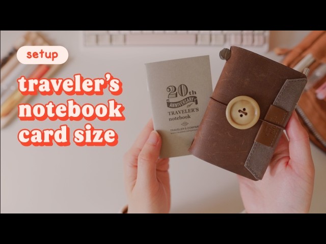 traveler's notebook card size ✦ setup + customize + diy