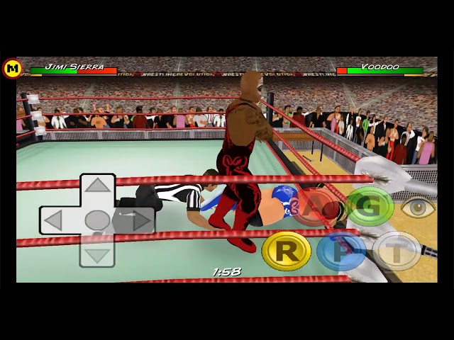 wrestling revolution 3d makeing noise and taking names