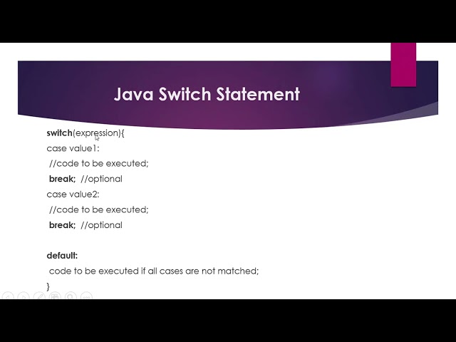 How to Control Statement if else and switch case with Java