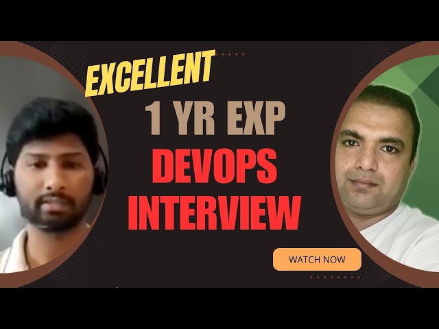 Exceptional Interview with 1yrs Exp DevOps Engineer #devopsinterview #devopsjobs #devopstraining