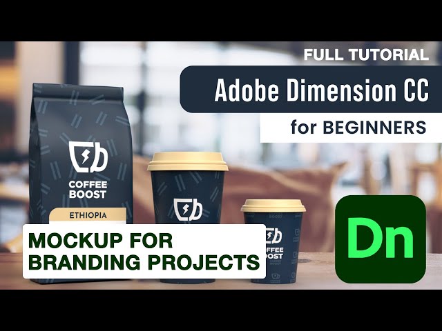 Adobe Dimension Tutorial for Beginners | Make Realistic 3D Branding Designs