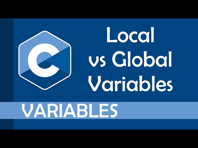 Local vs global variables in C