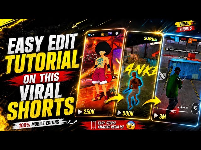 New Trending Free Fire X GTA 🔥Shorts Tutorial📈| FULL Guide to Make VIRAL Edits