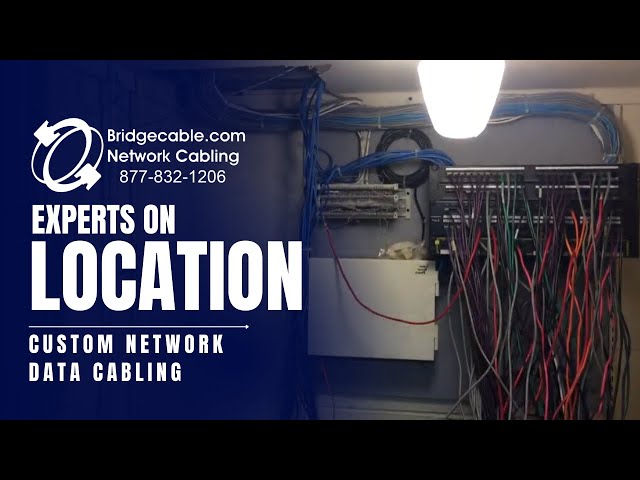 Custom Network Data Cabling Example of a Custom Installation | BridgeCable.com