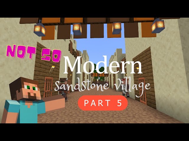 How I build sandstone village 2 in creative Minecraft part 5m