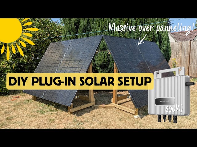 I Built a Massive Over-Paneled DIY Plug-In Solar Setup (But It Only Made 600W)