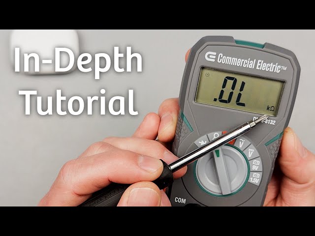 How to Use Commercial Electric DMM-8132 Digital Pocket Multimeter