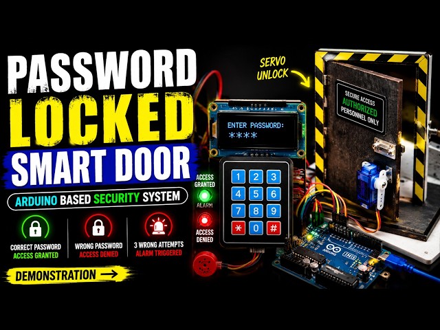 I Built a Password-Protected Smart Door with Arduino 🔐