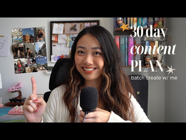 How I plan my content for YouTube, Instagram, & TikTok | batch create content w/ me 2026