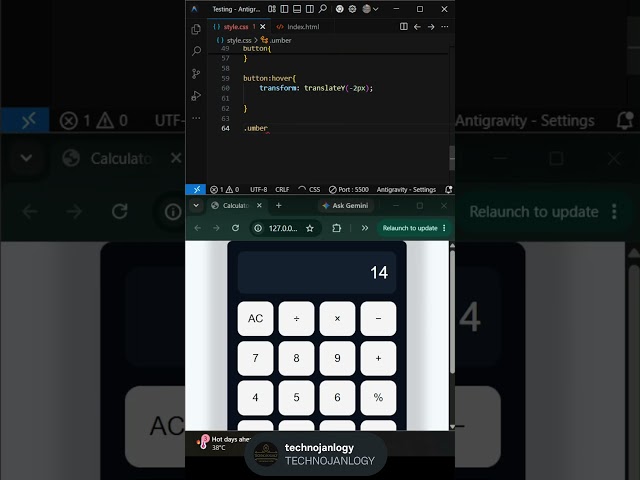 Build a Calculator Using HTML, CSS & JavaScript 🔥 | Frontend Project