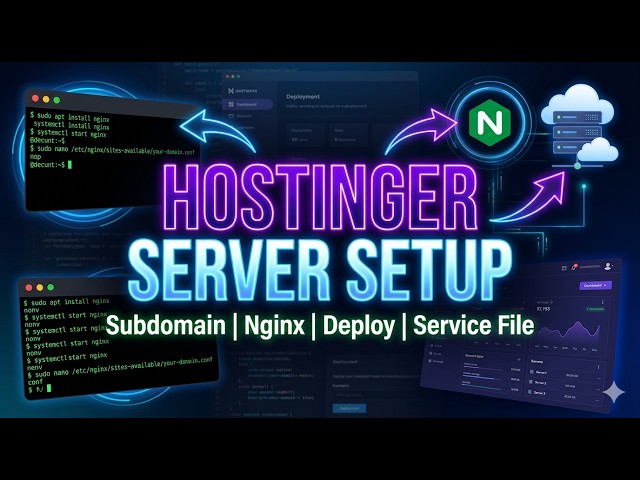 Deploy Website on Hostinger VPS | Subdomain, Nginx & Backend Setup Full Tutorial