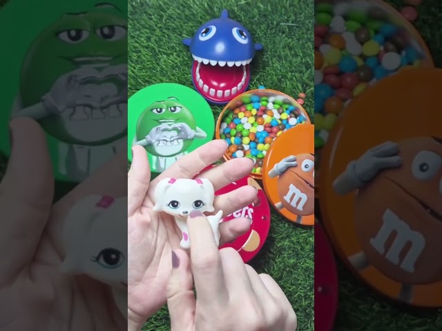 Minutes Satisfying with Rainbow M&M'S Candy Unpacking From Glossy Containers ASMR Beads Surprise