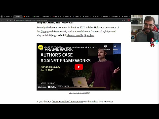 Enlightened Programming - Opinion Article - YOU DONT NEED FRAMEWORKS STOP THE FRAMEWORK INSANITY