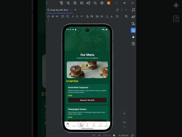 Mobile Restaurant App Demo | React Native & Expo | Menu, Booking & Profile Features