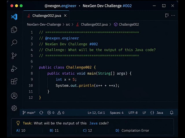 Java Output Question 🔥 | Predict the Output | Java MCQ | Coding Challenge #shorts