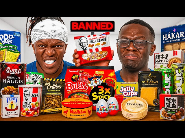 WE TRIED EVERY BANNED SNACK (ft. KSI)