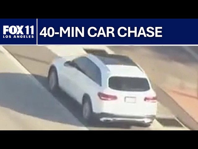 Suspect, possibly armed with gun, leads police chase across Los Angeles
